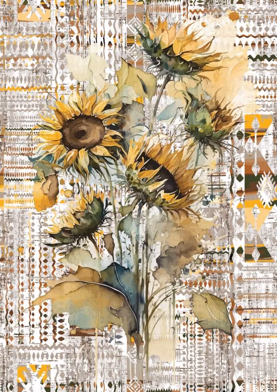 DECOUPAGEPAPPER - Belles & Wistles - A1 Rice Papers - Indian Summer