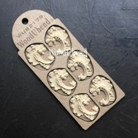 WoodUbend® Baroque Embellishments 3.5x2.5cm WUB2179 (6-pack)