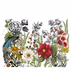 IOD Decor Transfer - Midnight Garden ca 61x84cm