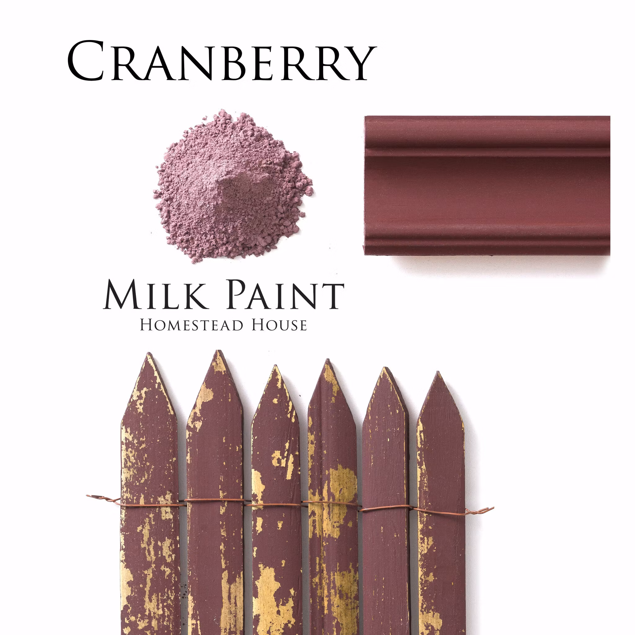 CRANBERRY - Homestead House - Milk Paint - Kaseinfärg - Mjölkfärg