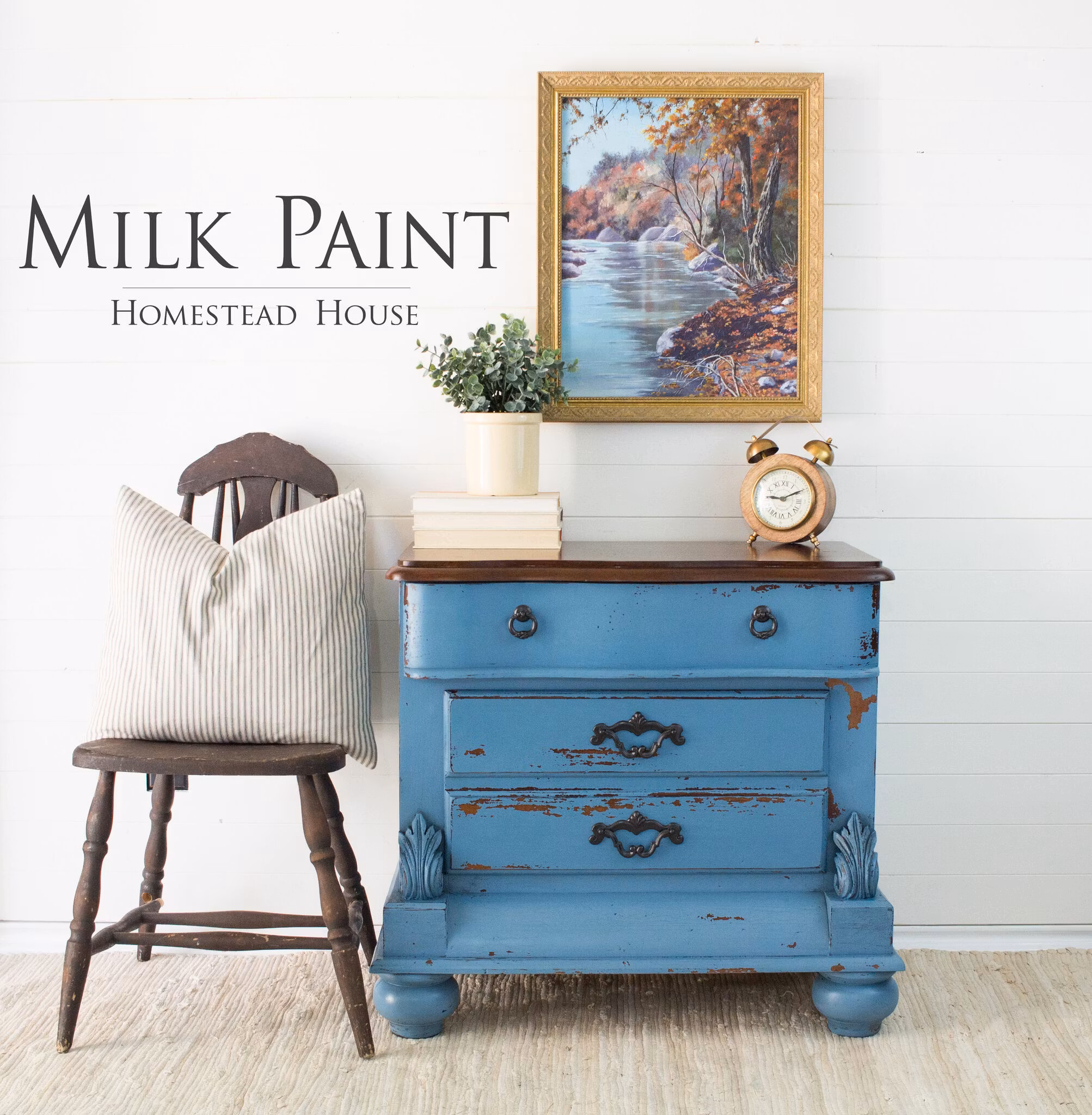 MARITIME BLUE - Homestead House - Milk Paint - Kaseinfärg - Mjölkfärg