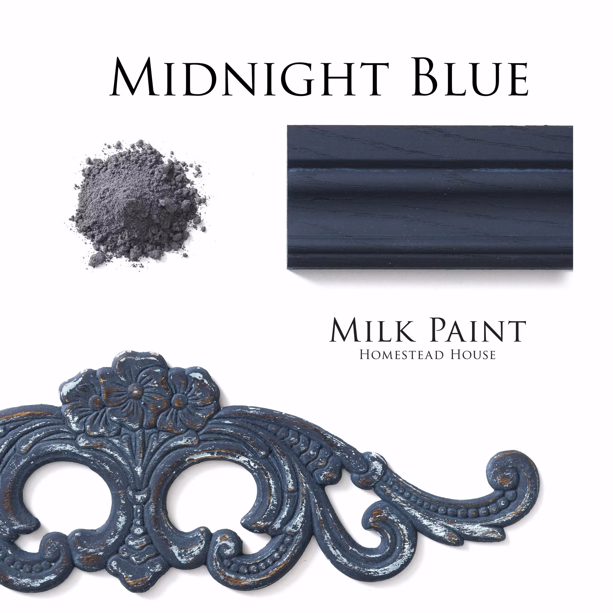 MIDNIGHT BLUE - Homestead House - Milk Paint - Kaseinfärg - Mjölkfärg