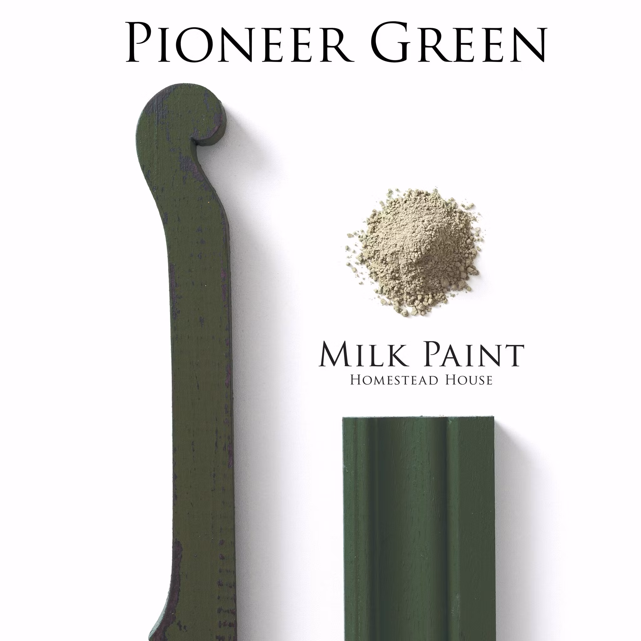 PIONEER GREEN - Homestead House - Milk Paint - Kaseinfärg - Mjölkfärg