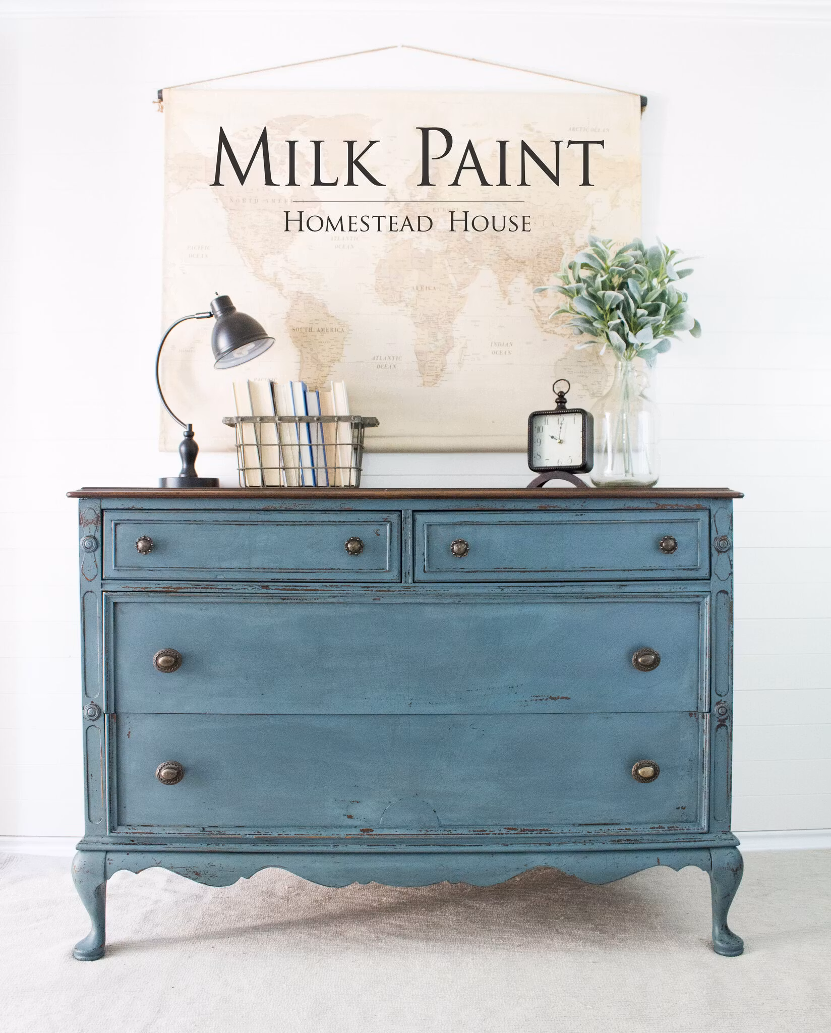 QUAKER BLUE - Homestead House - Milk Paint - Kaseinfärg - Mjölkfärg