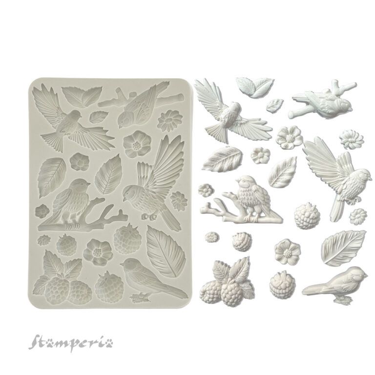 GJUTFORM - Stamperia Silikonform - Forest Birds