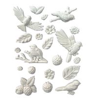 Stamperia - Silikonform - A5 (ca 14x21cm) - FOREST BIRDS