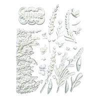Stamperia - Silikonform - A5 (ca 14x21cm) - LAVENDER ELEMENTS