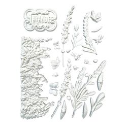Stamperia - Silikonform - A5 (ca 14x21cm) - LAVENDER ELEMENTS