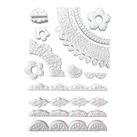 Stamperia - Silikonform - A5 (ca 14x21cm) - LACE BORDER