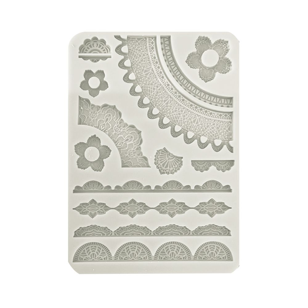 GJUTFORM - Stamperia Silikonform - LACE BORDER