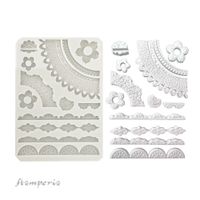 Stamperia - Silikonform - A5 (ca 14x21cm) - LACE BORDER