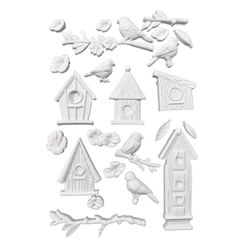 Stamperia - Silikonform - A5 (ca 14x21cm) - NESTS & BIRDS