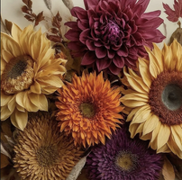 MINT - A3 Decoupagepapper (ca 30x42cm) - HARVEST BLOOM