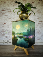 MINT - A3 Decoupagepapper (ca 30x42cm) - MOON RIVER