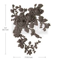 ReDesign - Décor Poly - Flexibelt Ornament ca 24x18cm - VELVET CASCADE (höger)