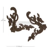 ReDesign - Décor Poly - Flexibla Ornament (2st) ca 17x17cm - INTRICATE GRACE