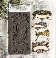 ReDesign Décor Moulds® - Silikonform - Blooming Banners (ca 13x25cm)
