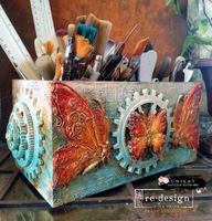 ReDesign Décor Moulds® - Silikonform - Steamflight Symphony (ca 13x25 cm)