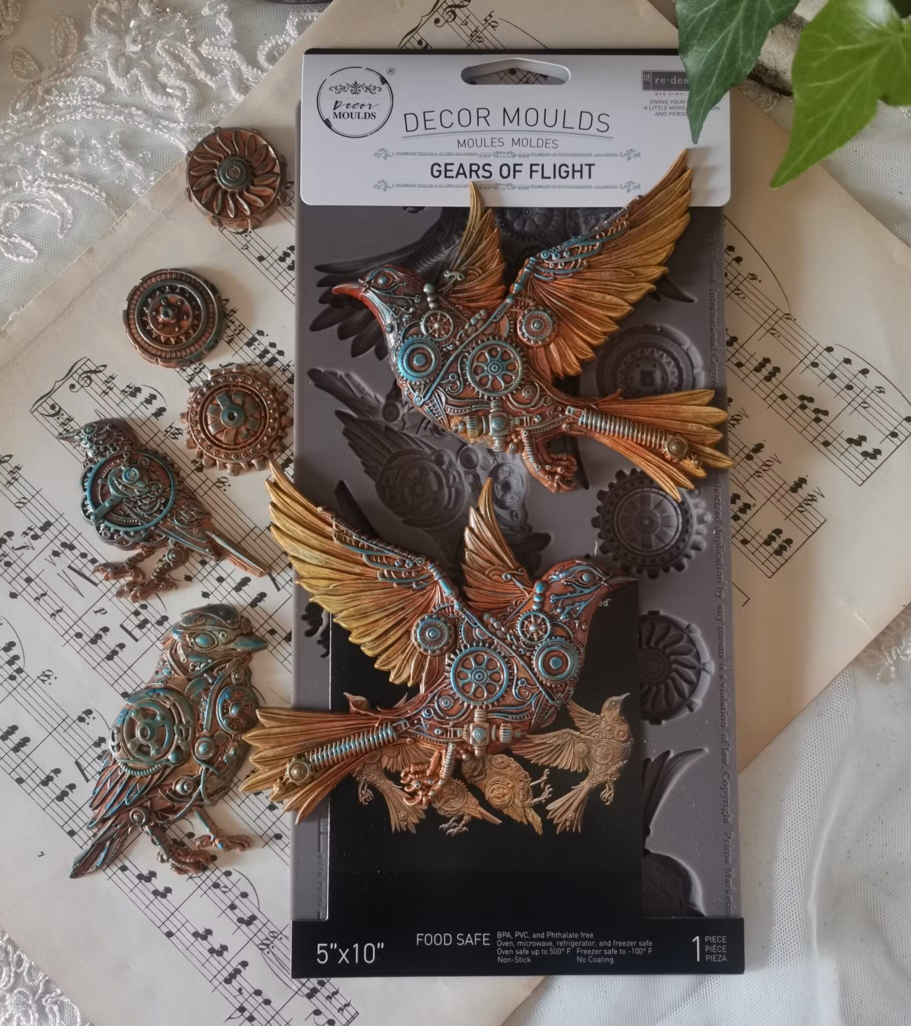 GJUTFORM - Re Design Décor Moulds - Silikonform - Gears of Flight