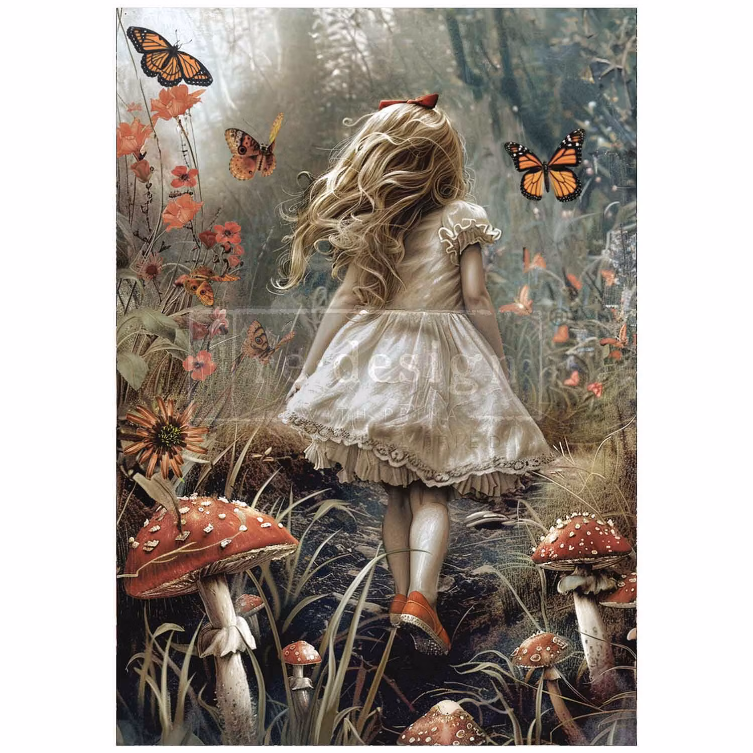 Re Design - A1 Decoupage Fiber Paper - Dreamlike Trails 59x84cm