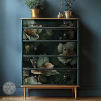 Re Design - A1 Decoupage Fiber Paper - Emerald Elegance 59x84cm