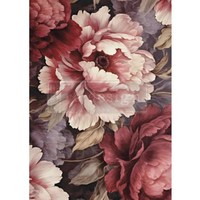 Re Design - A1 Decoupage Fiber Paper - Dreamy Rose Cascade 59x84cm
