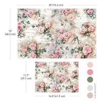 Re Design - Decoupage Fiber Paper - Rosy Reverie 2-Pack  (49x76cm+A3)