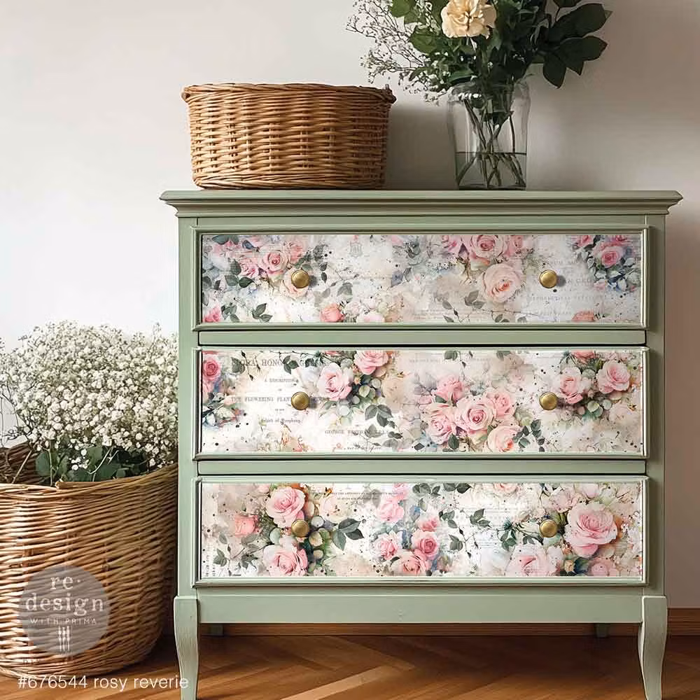DECOUPAGE - Re Design - Decoupagepapper - Rosy Reverie