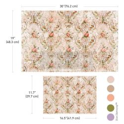 Re Design - Decoupage Fiber Paper - Blushing Bloom 2-Pack  (49x76cm+A3)