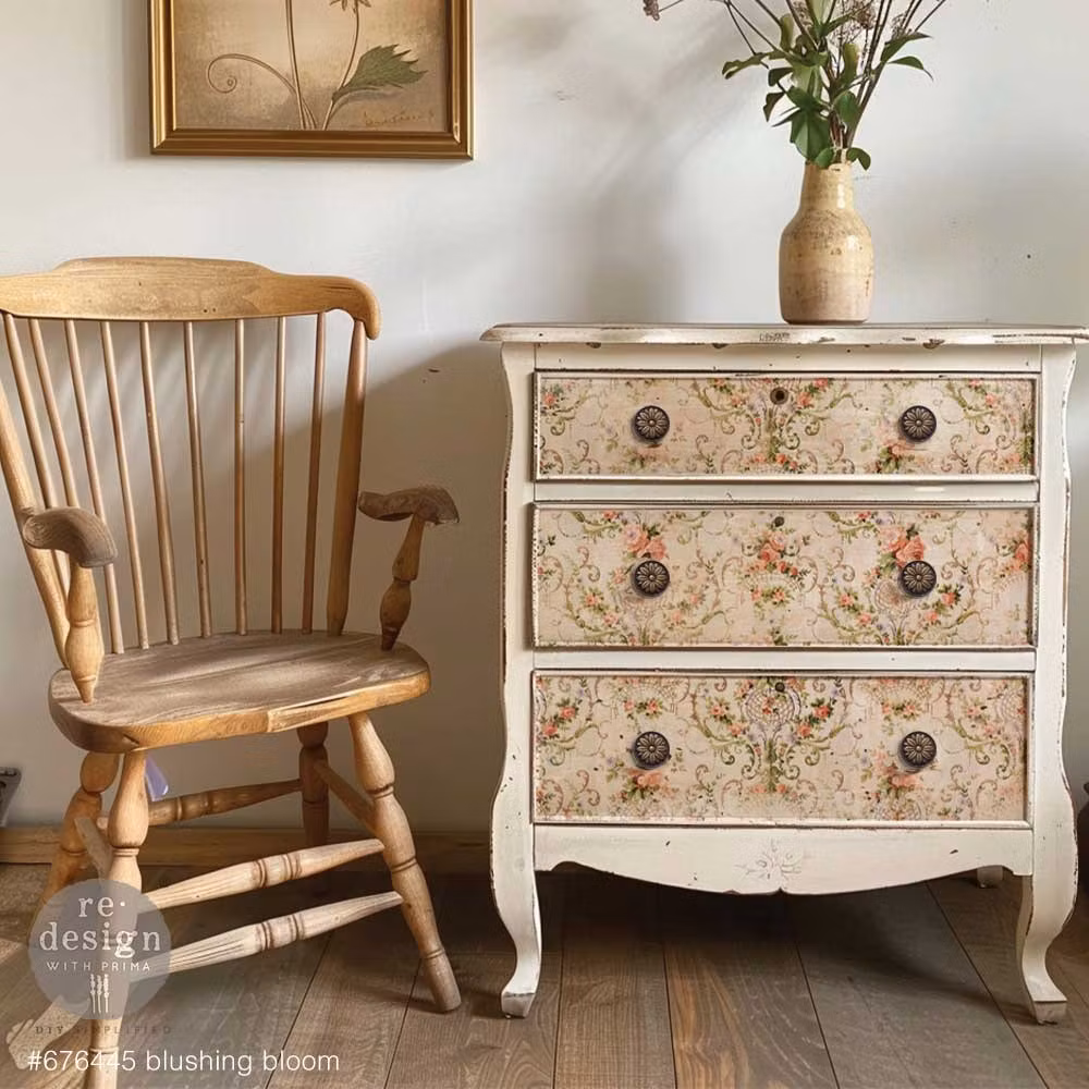 DECOUPAGE - Re Design - Decoupagepapper - Blushing Bloom