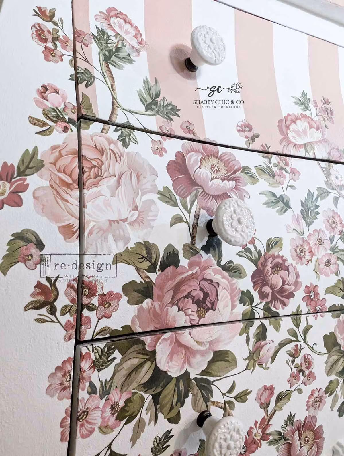 TRANSFERMOTIV - Re Design Décor Transfers - Blushing Blooms Symphony