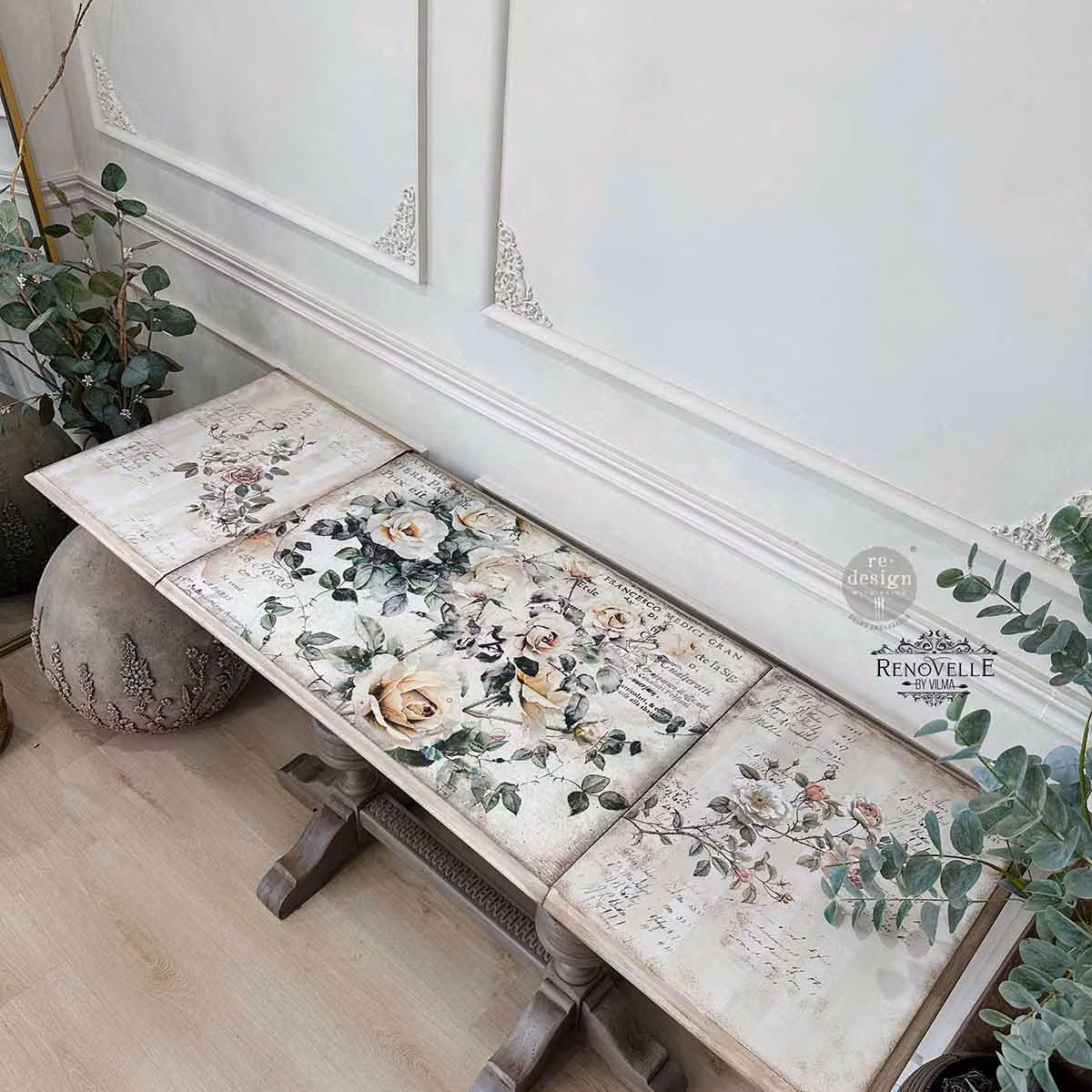 TRANSFERMOTIV - Re Design Décor Transfer - Creamy Blush Blooms