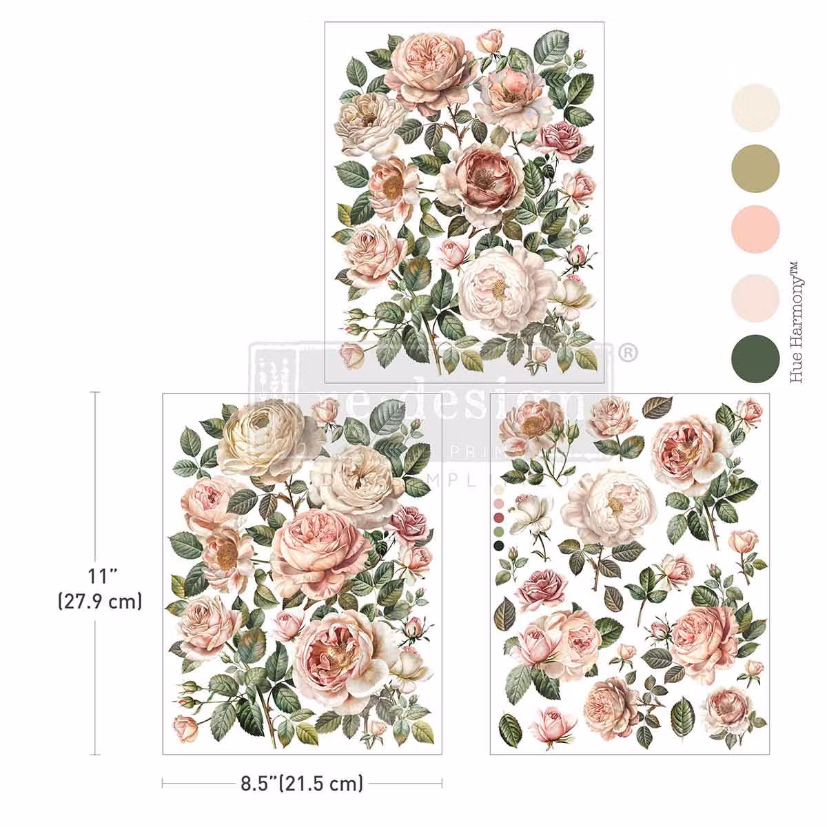 TRANSFERMOTIV - Re Design Décor Transfer - Blush Blossoms