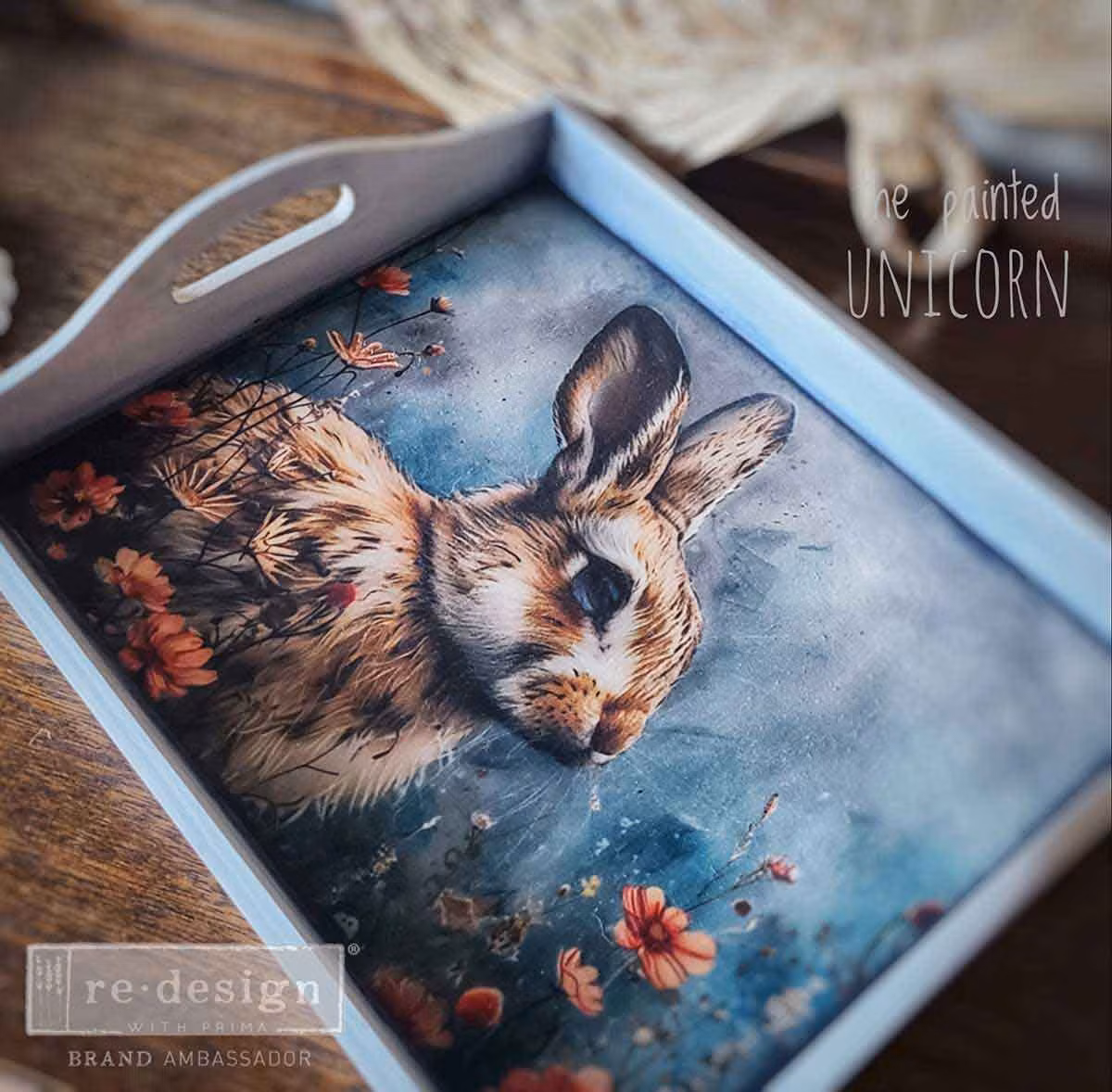 DECOUPAGE - Re Design - A3 Decoupagepapper - Garden Bunny Tales