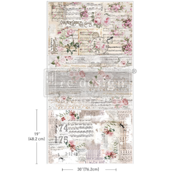 Re Design Tissue Paper PACK - Shabby Chic Sheets 3st Ark á 48x76cm