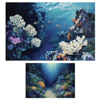 Re Design - Decoupage Fiber Paper - The Living Reef 2-Pack  (49x76cm+A3)