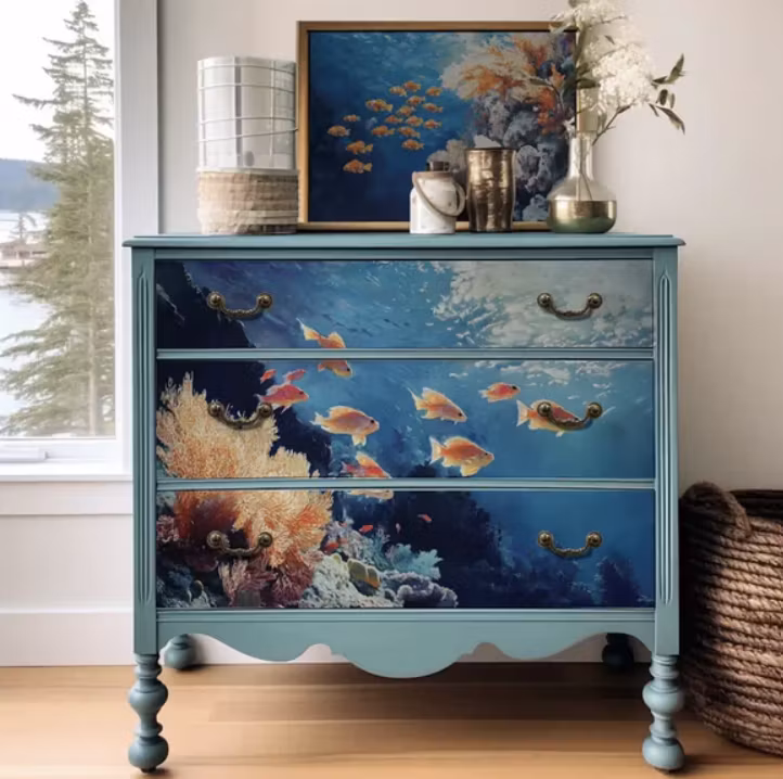 DECOUPAGE - Re Design - Decoupagepapper - Dancing with the Current