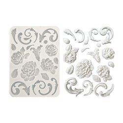 Stamperia - Silikonform - A5 (ca 14x21cm) - FLOWERS & EMBELIHMENTS