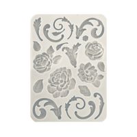 Stamperia - Silikonform - A5 (ca 14x21cm) - FLOWERS & EMBELIHMENTS