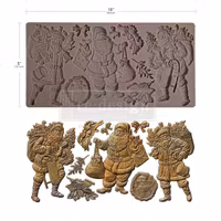 ReDesign Décor Moulds® - Silikonform - Santa's Holiday Cheer (ca 13x25cm)