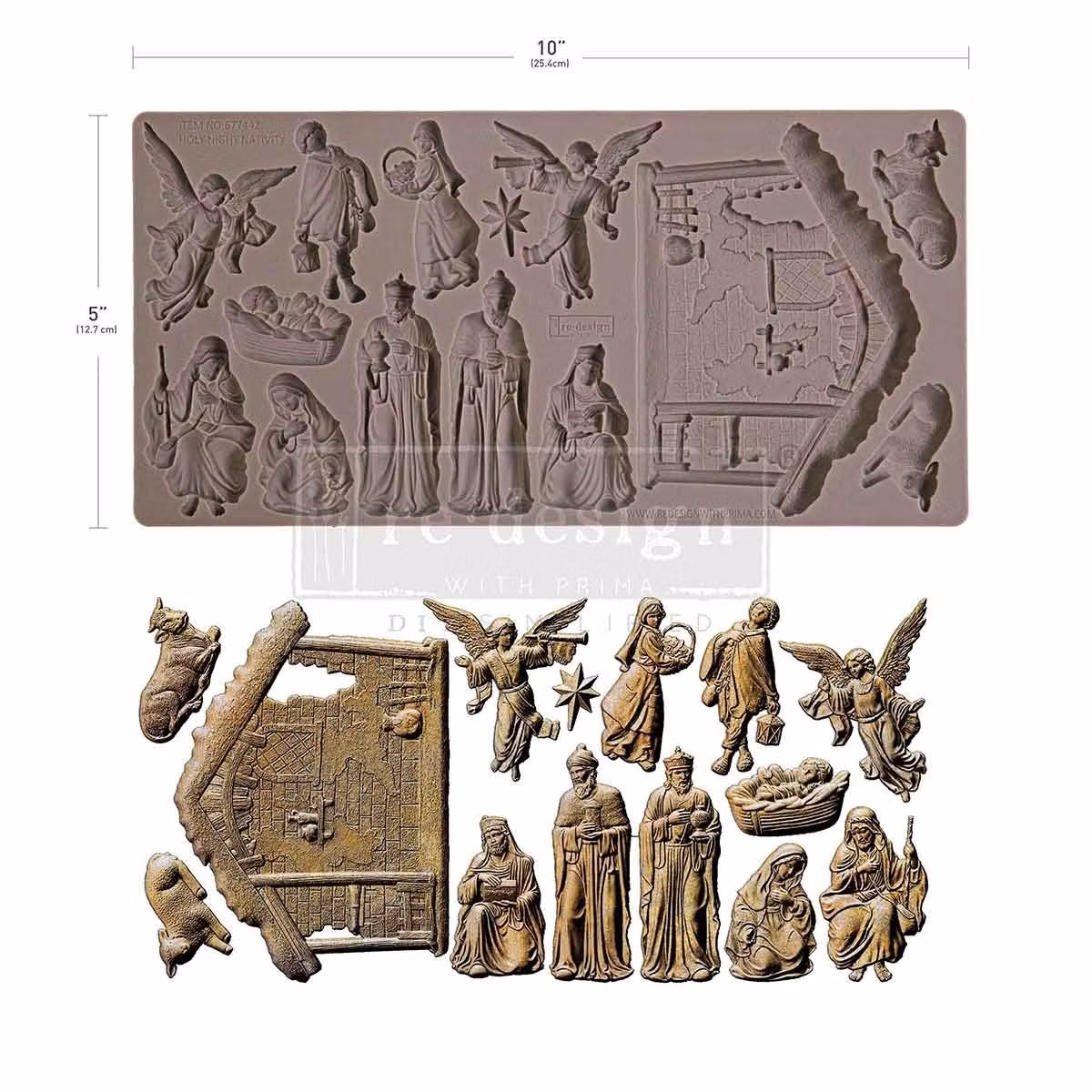 GJUTFORM - Re Design Décor Moulds - Silikonform - Holy Night Nativity