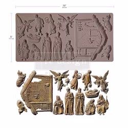 ReDesign Décor Moulds® - Silikonform - Holy Night Nativity (ca 13x25cm)