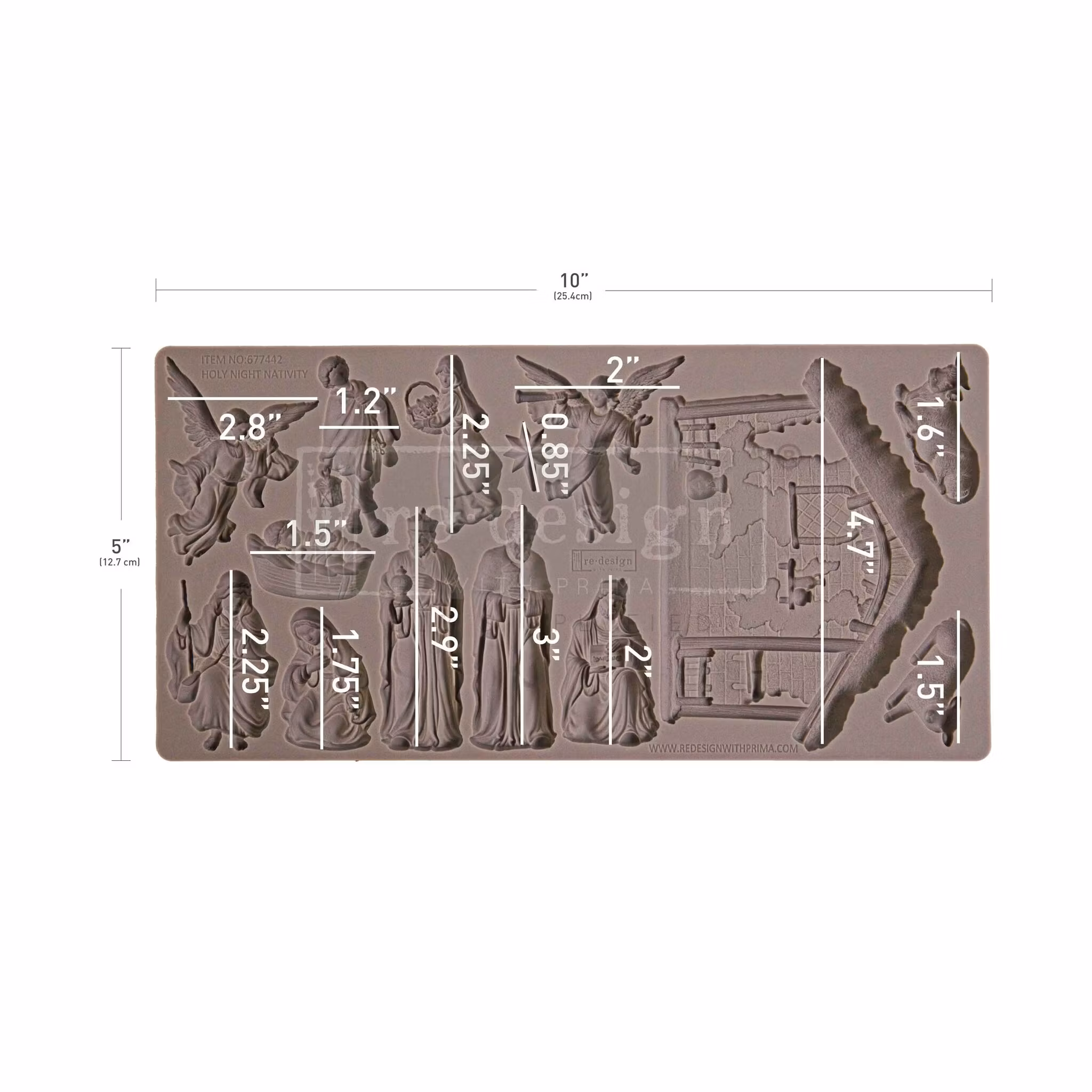 GJUTFORM - Re Design Décor Moulds - Silikonform - Holy Night Nativity