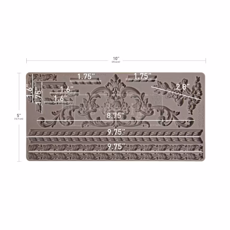 GJUTFORM - Re Design Décor Moulds - Silikonform - Regal Flourish