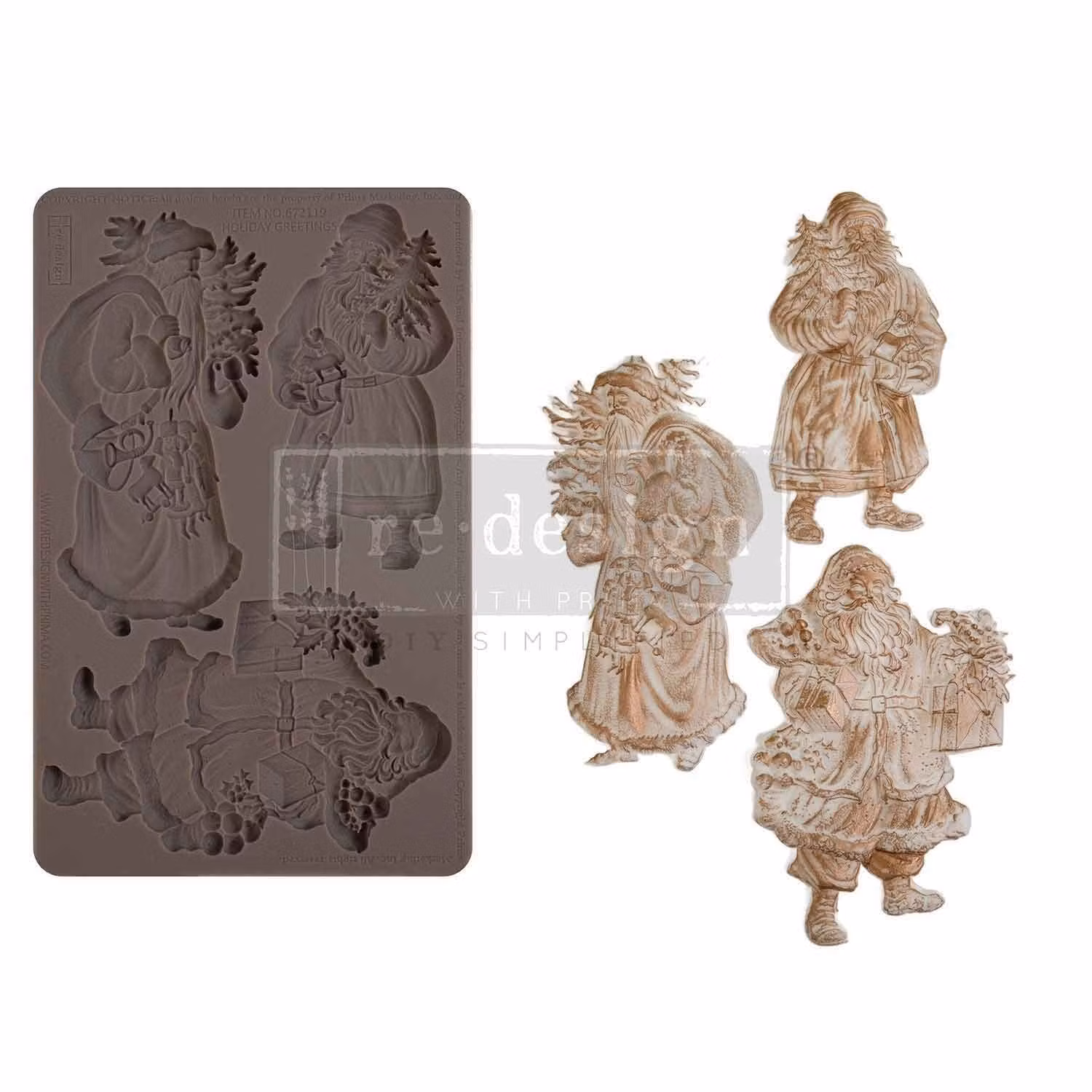 GJUTFORM - Re Design Décor Moulds - Silikonform - Holiday Greetings