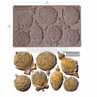 ReDesign Décor Moulds® - Silikonform - Shimmering Holiday Ornaments (ca 13x20cm)