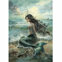 Re Design - A1 Decoupage Fiber Paper - Mystic Waves 59x84cm