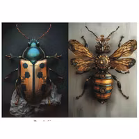 Re Design - A3 Decoupage Fiber Paper - Magical Wings 3-Pack á 30x42cm
