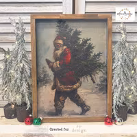 Re Design - A3 Decoupage Fiber Paper -  Santa's Woodland Stroll 3-Pack á 30x42cm