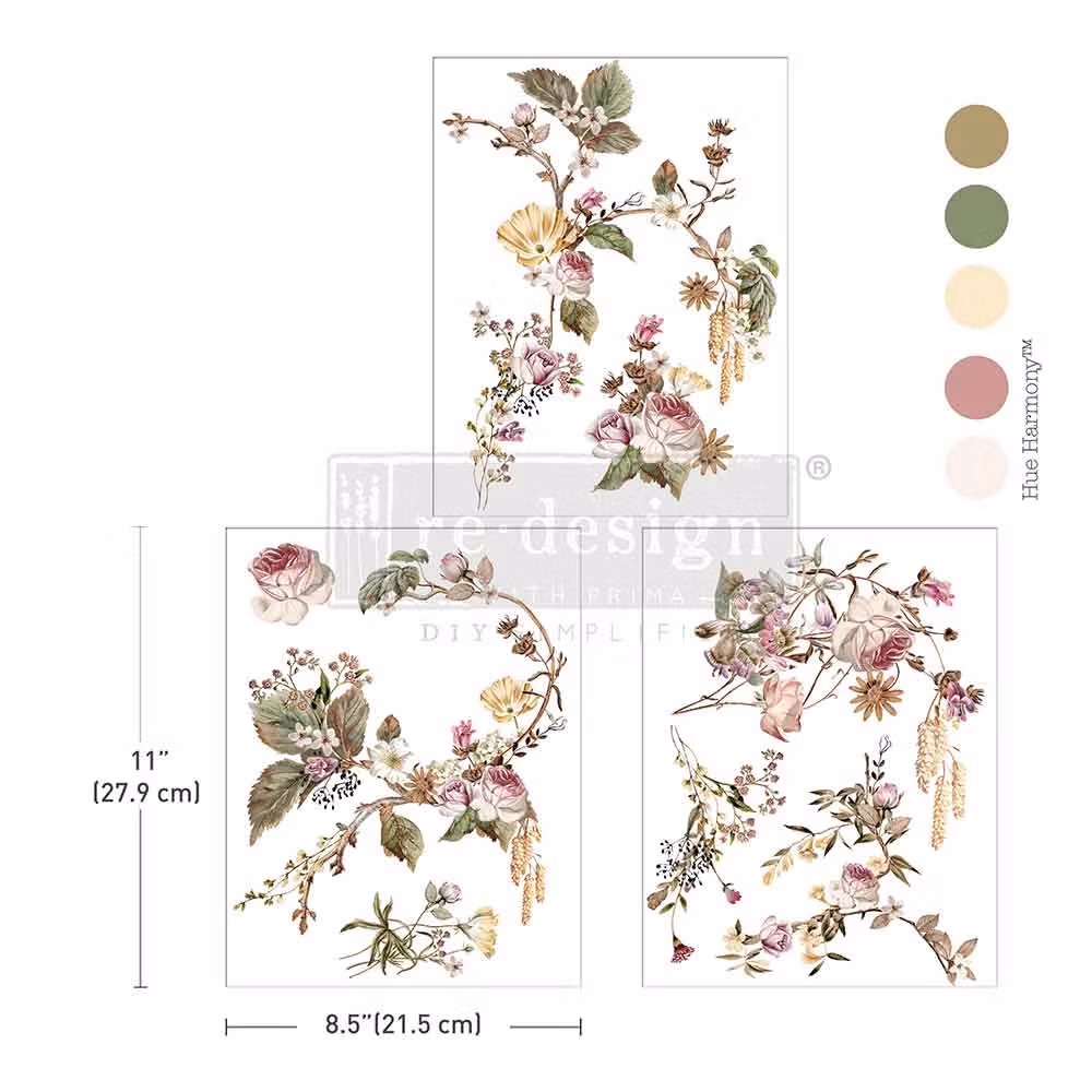 TRANSFERMOTIV - Re Design Décor Transfer -  Rosette Royale